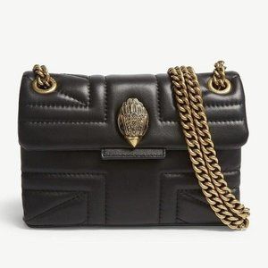 Kurt Geiger Mini Kensington Union Jack Black Leather Convertible Bag NWT